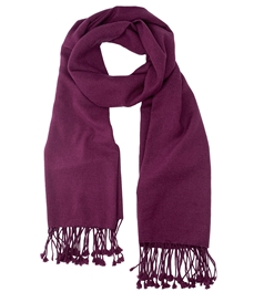 Pure Pashmina Shawl Boysenberry 3Ply