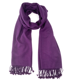 Pure Pashmina Shawl Dark Purple 3Ply