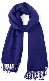 Pashmina/Silk Shawl Midnight Blue