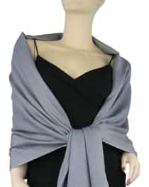 Pashmina/Silk Wrap Grey